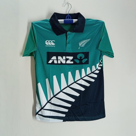 New Zealand Short Sleeve Collar Polo Cricket jersey For Men - New Zealand Cricket Jersey_566_Green