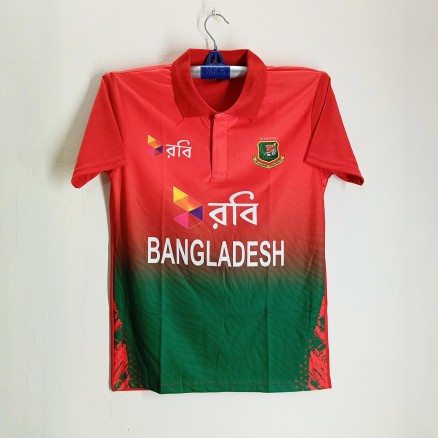 Bangladesh T 20 Cricket Jersey - Robi Short Sleeve Polo Jersey For Men - Bangladesh Cricket Jersey 2024-2025_2102