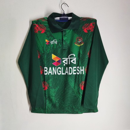 Bangladesh Full Sleeve Polo Cricket Jersey For Men - Robi Polo Jersey For Men - Bangladesh Cricket Jersey 2025-26_128