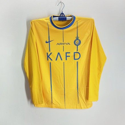 Al-Nassr Full sheeve Football Jersey For Man - Al Nassr T shirt - Al Nassr Jersey_664_Yellow