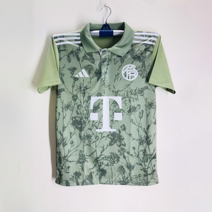 Bayern Munich Polo Football Jersey For Man - Bayern Jersey 2025-26_276_Light Green
