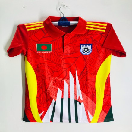 Bangladesh Short Sleeve Collar Football Jersey for Man - Half Sleeve Polo T Shirt - Bangladesh Football Jersey_378