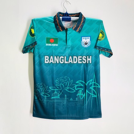 Bangladesh Short Sleeve Collar Football Jersey for Man - Half Sleeve Polo T Shirt - Bangladesh Football Jersey 2025-2026_183_Light Green