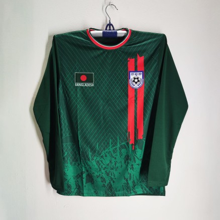 Bangladesh Full sleeve Football Jersey for Man - Bangladesh T Shirt For Man - Bangladesh Jersey_171_Green