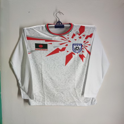Bangladesh Football Jersey - Full sleeve Football Jersey for Man -Football Jersey_2060_White
