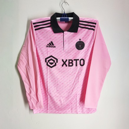 Inter Miami Polo Full-sleeve Football Jersey for men - Club Jersey - Football Jersey_400_Pink