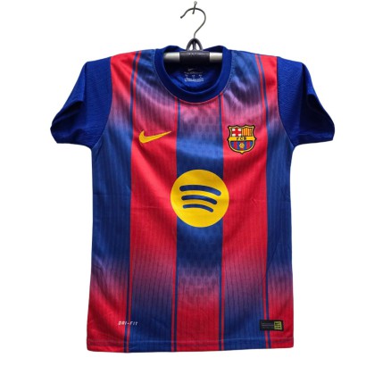 Bercelona Embroidery Football Jersey For Boy_3851