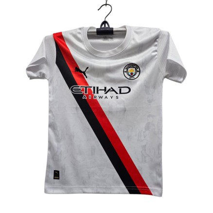 Manchester City Embroidery Football Jersey For Boy_3860