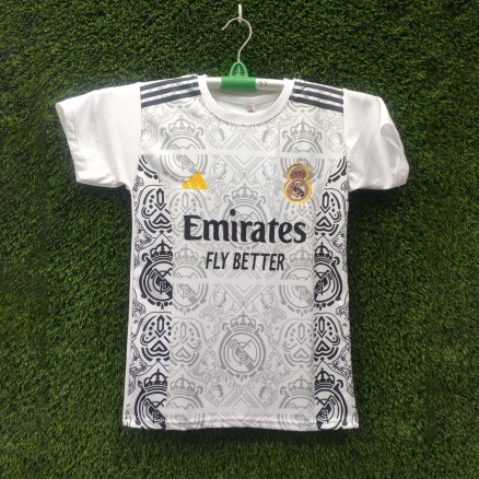 Real Madrid Golgola Embroidary Football Jersey for Boy_15553