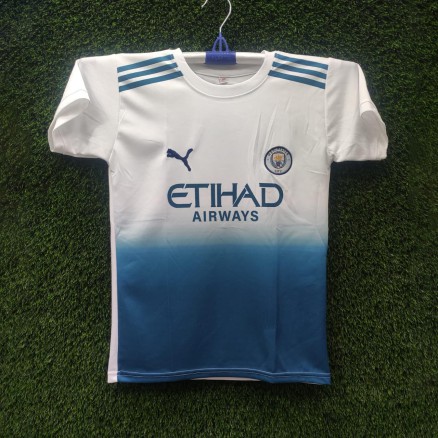 Manchester City Golgola Embroidary Football Jersey for Boy_15556