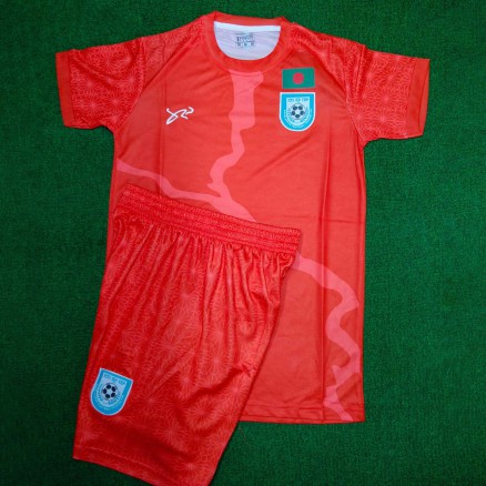 Bangladesh Golgola Half-sleeve Embroidery Football Jersey and Short-pant for Men_9659