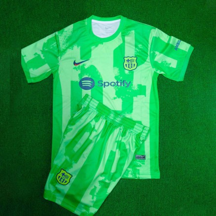 Bercelona Golgola Half-sleeve Embroidary Football Jersey and Short-pant for Men_9661
