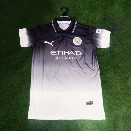 Manchester City Embroidery Polo Football Jersey For Men_9553