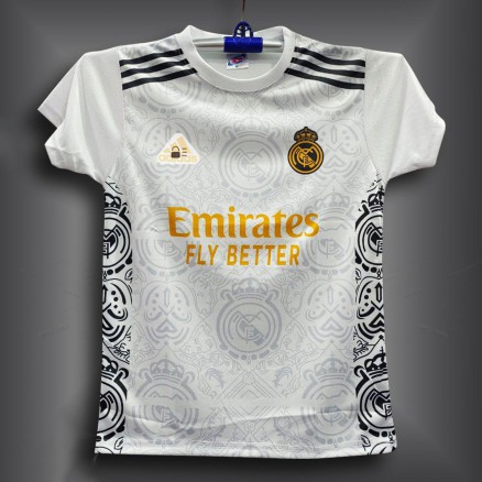 Real Madrid Sublimation Golgola Half-sleeve Foortball Jersey for Boy_16009