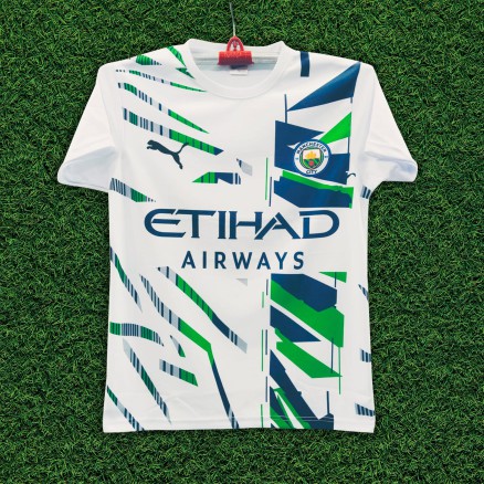 Manchester City Sublimation Golgola Half-sleeve Foortball Jersey for Boy_16027
