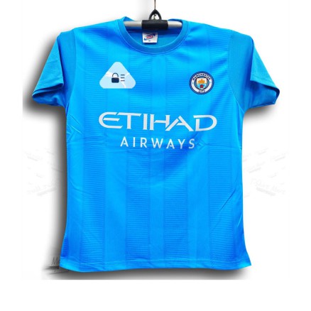 Manchester City Sublimation Golgola Half-sleeve Foortball Jersey for Boy_16028