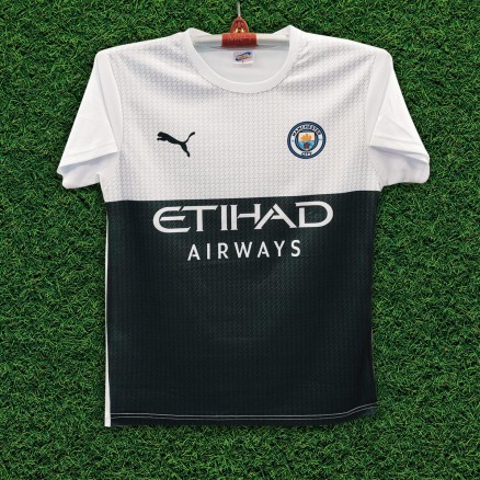 Manchester City Sublimation Golgola Half-sleeve Foortball Jersey for Boy_16033