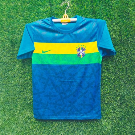 Brazil Sublimation Golgola Half-sleeve Foortball Jersey for Boy_16037