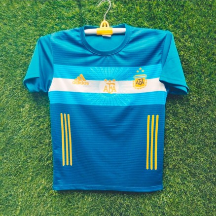 Argentina Sublimation Golgola Half-sleeve Foortball Jersey for Boy_16043