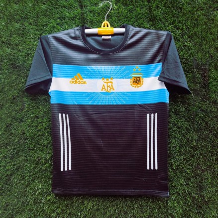 Argentina Sublimation Golgola Half-sleeve Foortball Jersey for Boy_16044