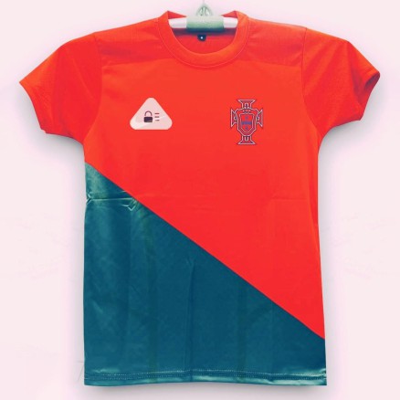 Portugal Sublimation Golgola Half-sleeve Foortball Jersey for Boy_16051