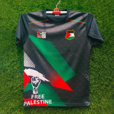 Palestine Sublimation Golgola Half-sleeve Foortball Jersey for Boy_16079