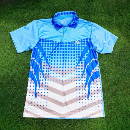 Half Sleeve Polo Sublimation Jersey For Men  _ 9574