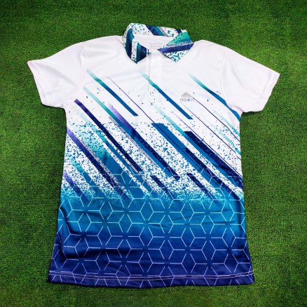Half Sleeve Polo Sublimation Jersey For Men  _ 9576