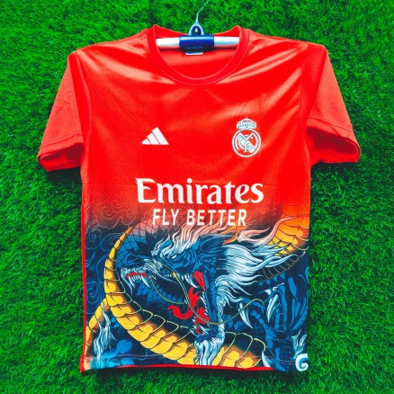 Real Madrid Sublimation Golgola Half-sleeve Football Jersey for Men_16101
