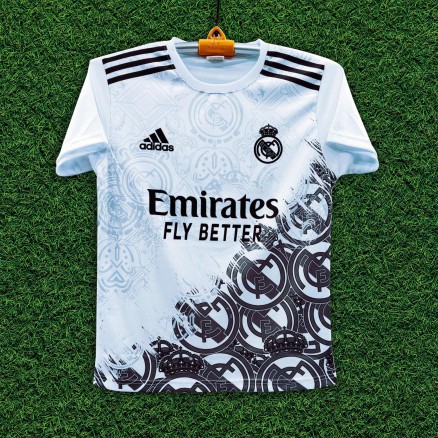 Real Madrid Sublimation Golgola Half-sleeve Football Jersey for Men_16105