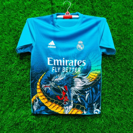 Real Madrid Sublimation Golgola Half-sleeve Football Jersey for Men_16106