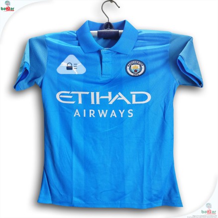 Manchester City  Sublimation Polo Half-sleeve football jersey for boy_08