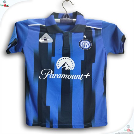 Inter Milon  Sublimation Polo Half-sleeve football jersey for boy_09