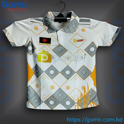 Bashundhara Kings Sublimation Polo Half-sleeve football jersey for boy_14