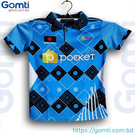 Bashundhara Kings Sublimation Polo Half-sleeve football jersey for boy_15