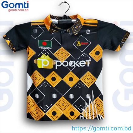 Bashundhara Kings Sublimation Polo Half-sleeve football jersey for boy_17