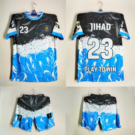 Customieze Golgola Half Sleeve Football Jersey and Short Pant For Men_2509