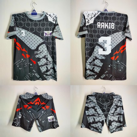 Customieze Golgola Half Sleeve Football Jersey and Short Pant For Men_2510
