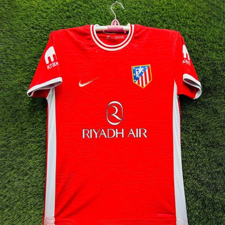 Athlitico de Madrid Embroidery Gol Gola Half-sleeve Football Jersey For Men -8509